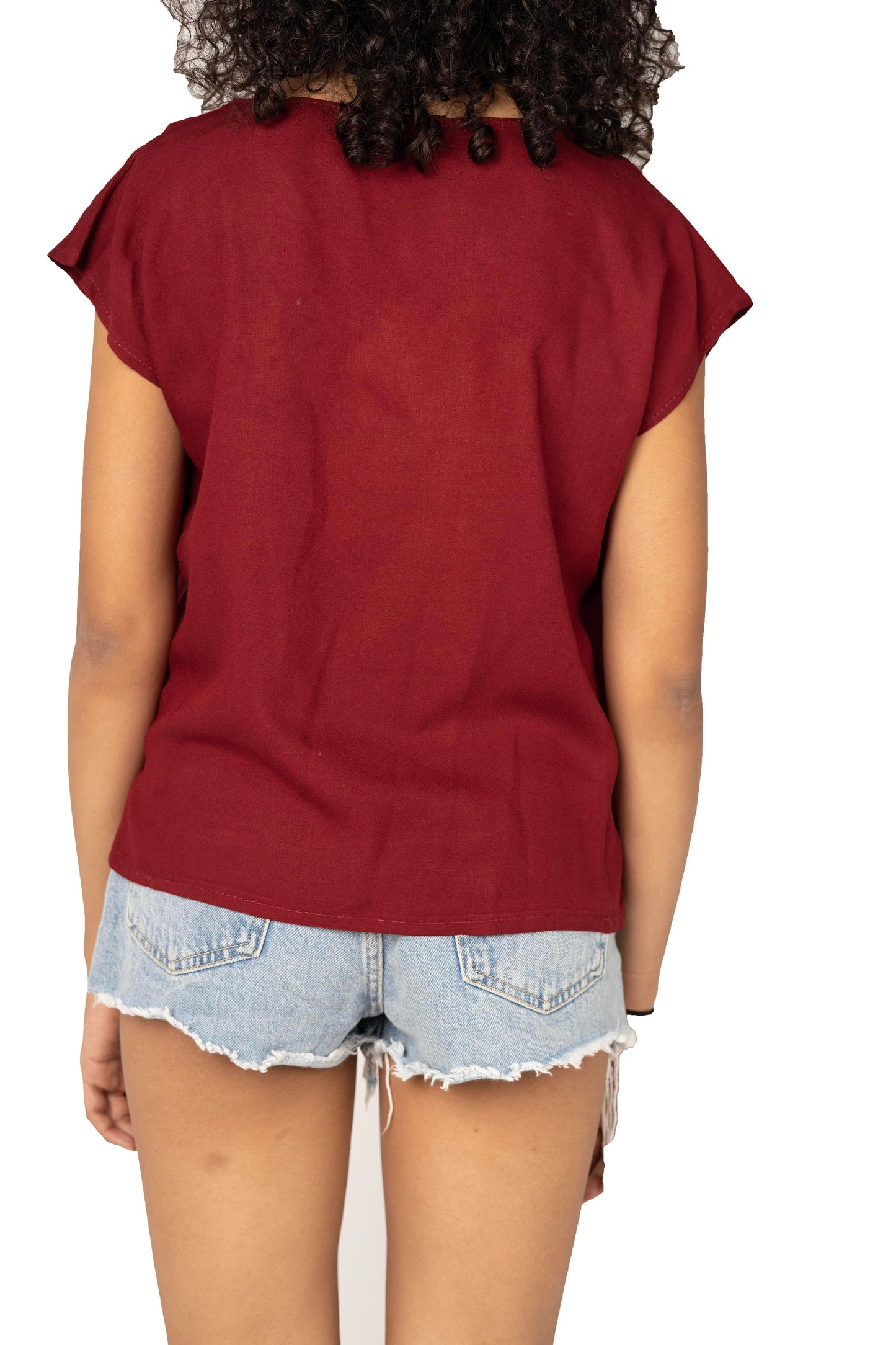 Sangria Plain Blouse