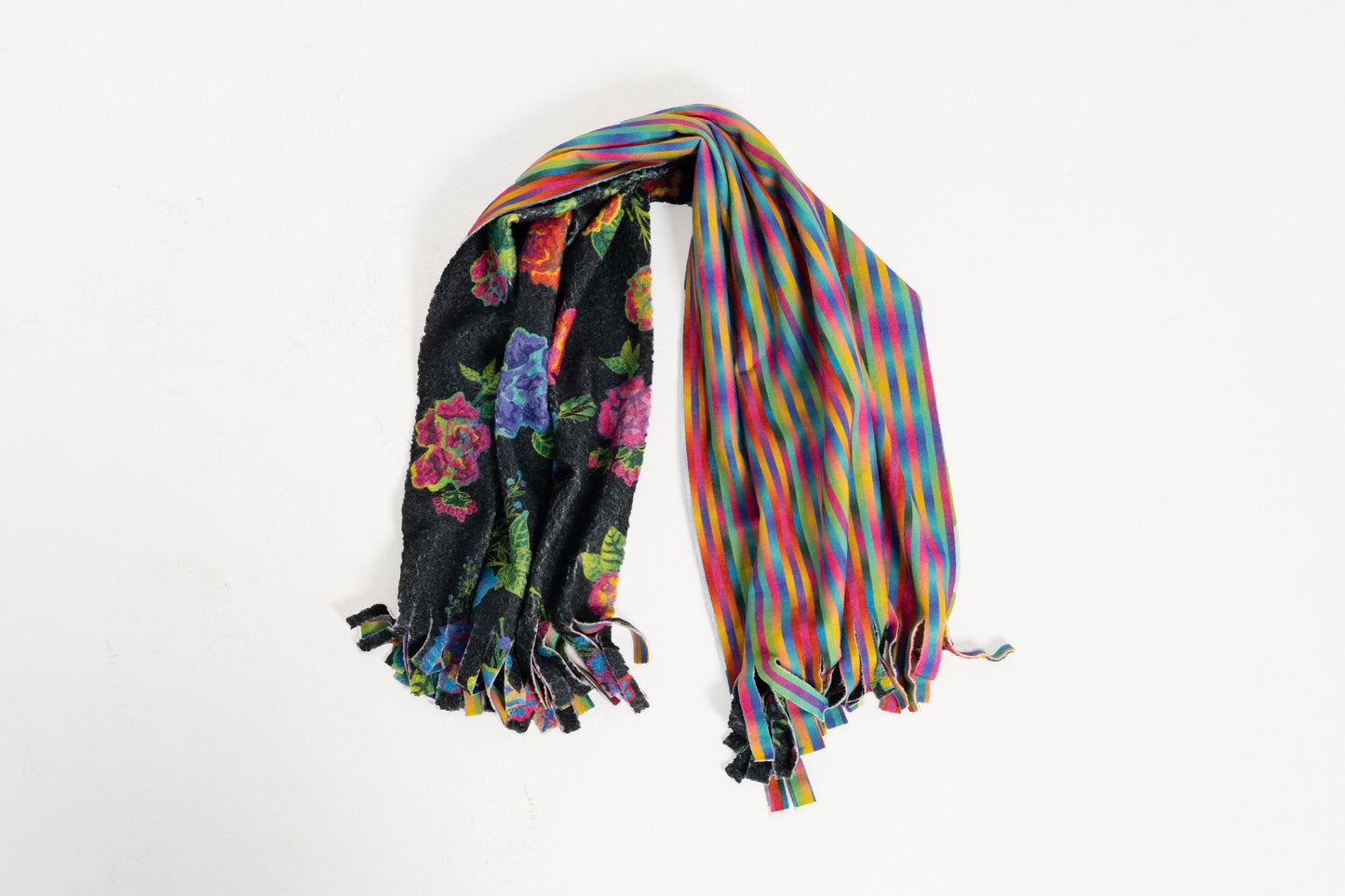 Flowers double-faced scarf